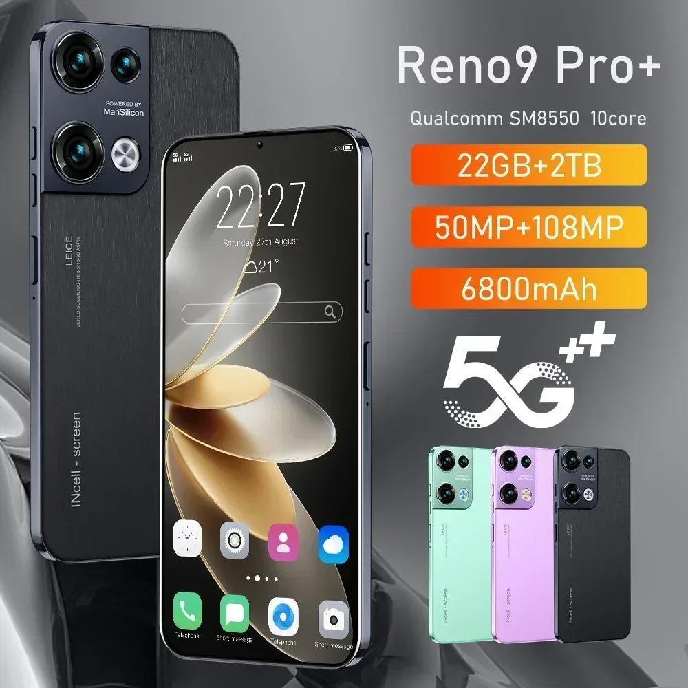 Reno9 Pro 5G Ʈ, 7.3 ġ ޴, 22GB + 2TB, 6800mAh, ȵ̵ 13, 4G ޴, 50MP + 108MP ī޶, 10 ھ  ȭ
